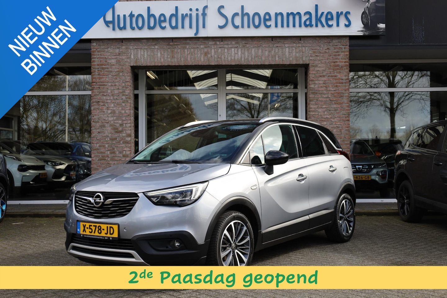 Opel Crossland X - 1.2 Innovation TREKHAAK DUO-TONE CARPLAY STUUR+STOELVERWARMING HALFLEER 17"LMV CRUISE CLIM - AutoWereld.nl