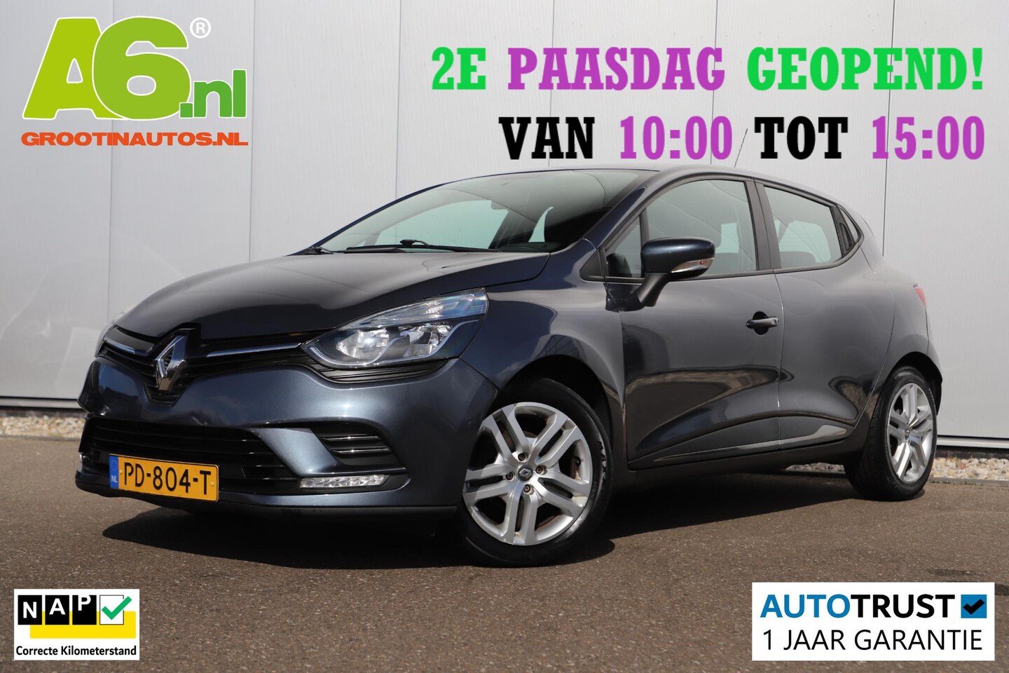 Renault Clio - 0.9 TCe Zen Navigatie Airco Cruise Bluetooth Elektrische Ramen - AutoWereld.nl