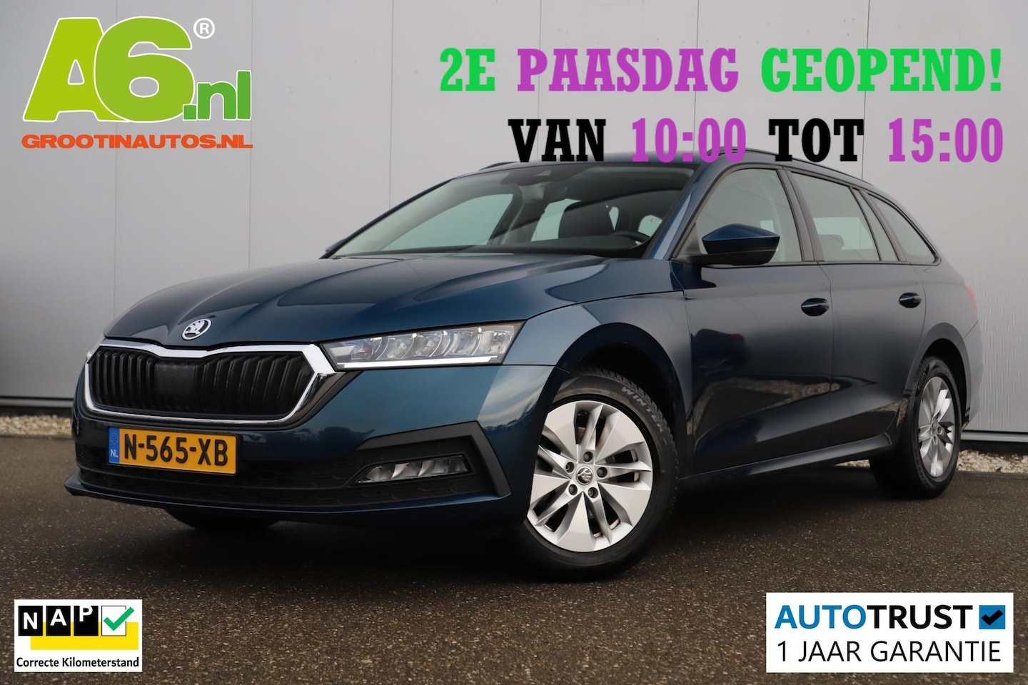 Skoda Octavia Combi - 1.0 e-TSI Ambition Automaat Virtual Cockpit Navigatie Carplay Android LMV LED Clima Cruise - AutoWereld.nl