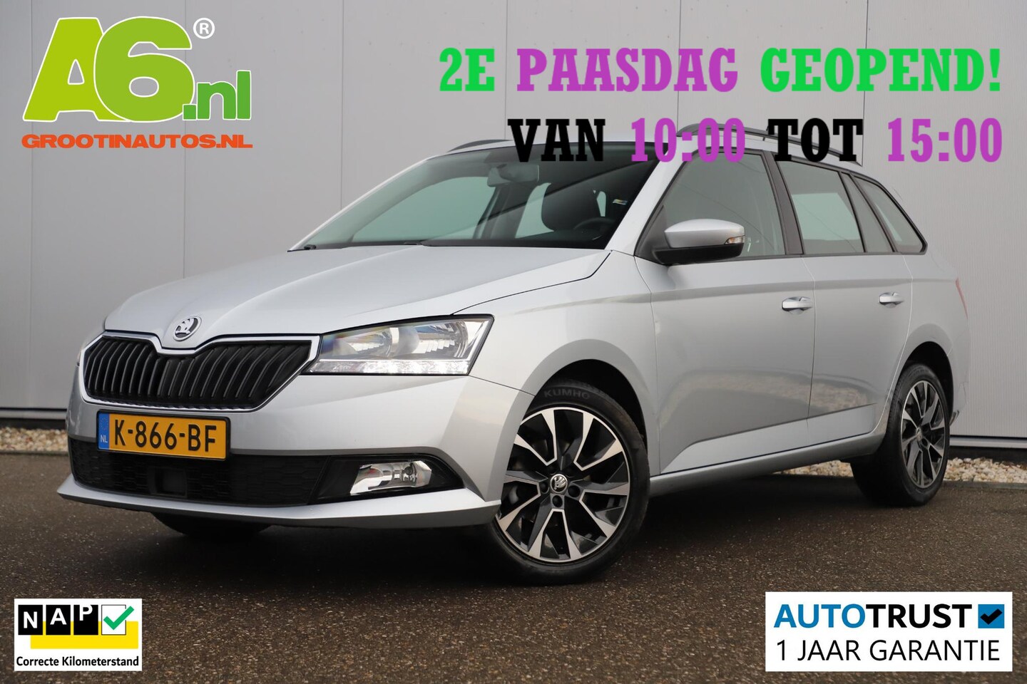 Skoda Fabia Combi - 1.0 TSI Business Edition 95PK 16 inch LMV Navigatie Carplay LED Cruise Control - AutoWereld.nl