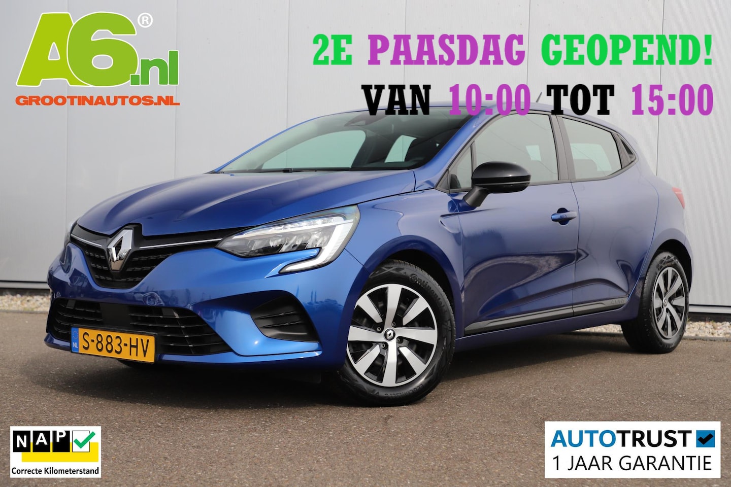 Renault Clio - 1.0 TCe 90 Equilibre 6-bak Navigatie Carplay Android Airco Cruise Control Rijstrooksensor - AutoWereld.nl