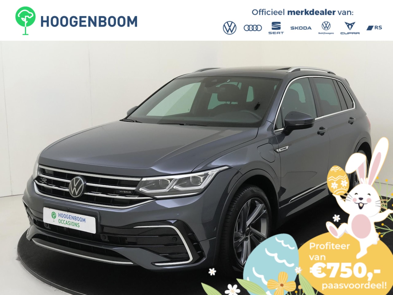 Volkswagen Tiguan - 1.4 TSI eHybrid R-Line Business | SoH 97% | Panoramadak | Trekhaak | 360 camera | Parkeera - AutoWereld.nl