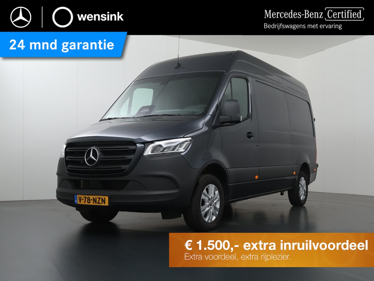 Mercedes-Benz Sprinter - 319 CDI 190 PK | L2 H2 | AUTOMAAT | PRO | LED | KUNSTLEDER ZWART BEKLEDING | CAMERA | BETI - AutoWereld.nl