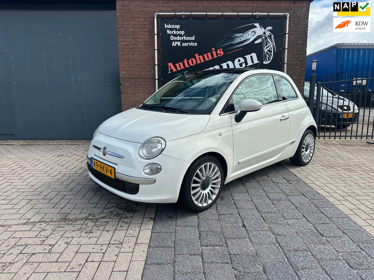 Fiat 500 - 0.9 TwinAir Lounge Pano-Dak Airco LMV - AutoWereld.nl