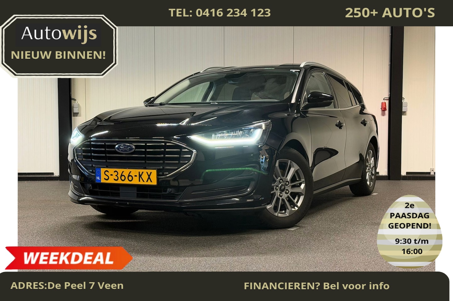Ford Focus Wagon - 1.0 EcoBoost Hybrid Titanium|NL AUTO|NAVI|DEALER ONDERHOUDEN - AutoWereld.nl