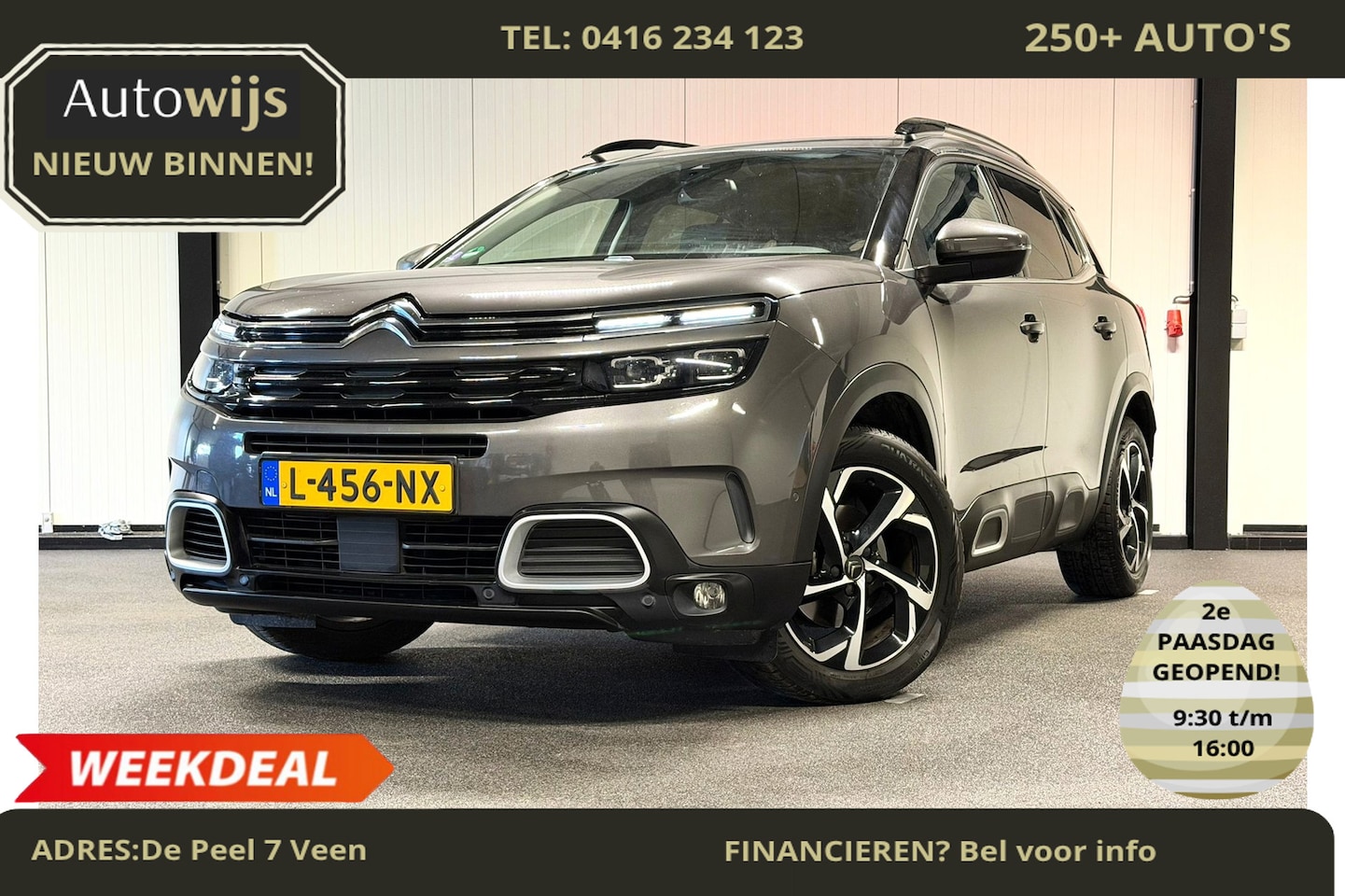 Citroën C5 Aircross - 1.2 PureTech Business|AUT|LED|CAMERA|LEDER|D-RIEM VV - AutoWereld.nl
