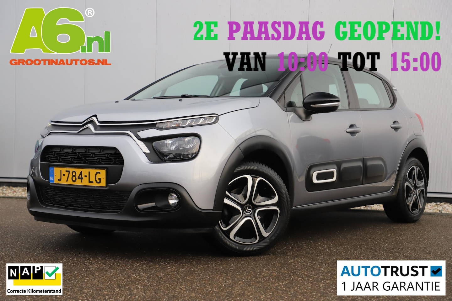 Citroën C3 - 1.2 PureTech Feel Navigatie Carplay Android Climate Cruise Control Rijstrooksensor Parkeer - AutoWereld.nl