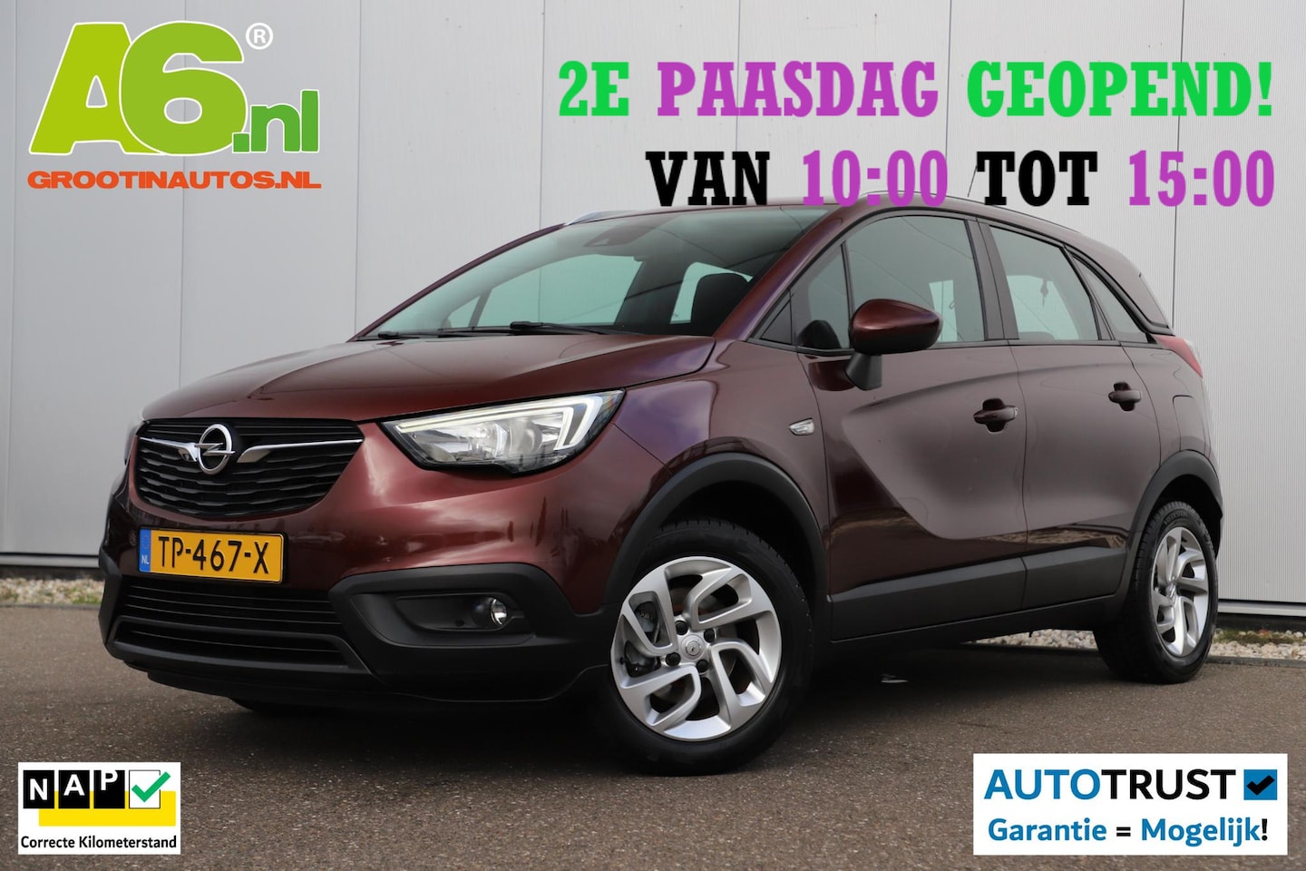 Opel Crossland X - 1.2 Turbo Innovation 16 inch LMV Navigatie Carplay Android Airco Cruise Control Parkeersen - AutoWereld.nl