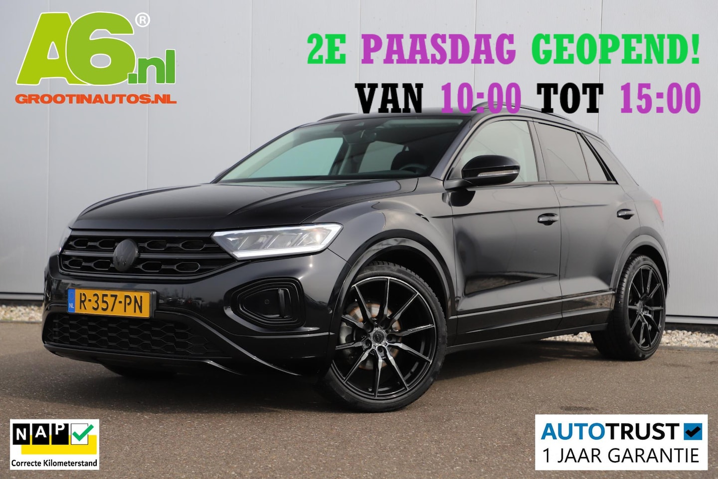 Volkswagen T-Roc - 1.5 TSI Life Black Edition 150PK DSG Automaat Trekhaak Virtual 19 inch LMV Adaptive Cruise - AutoWereld.nl