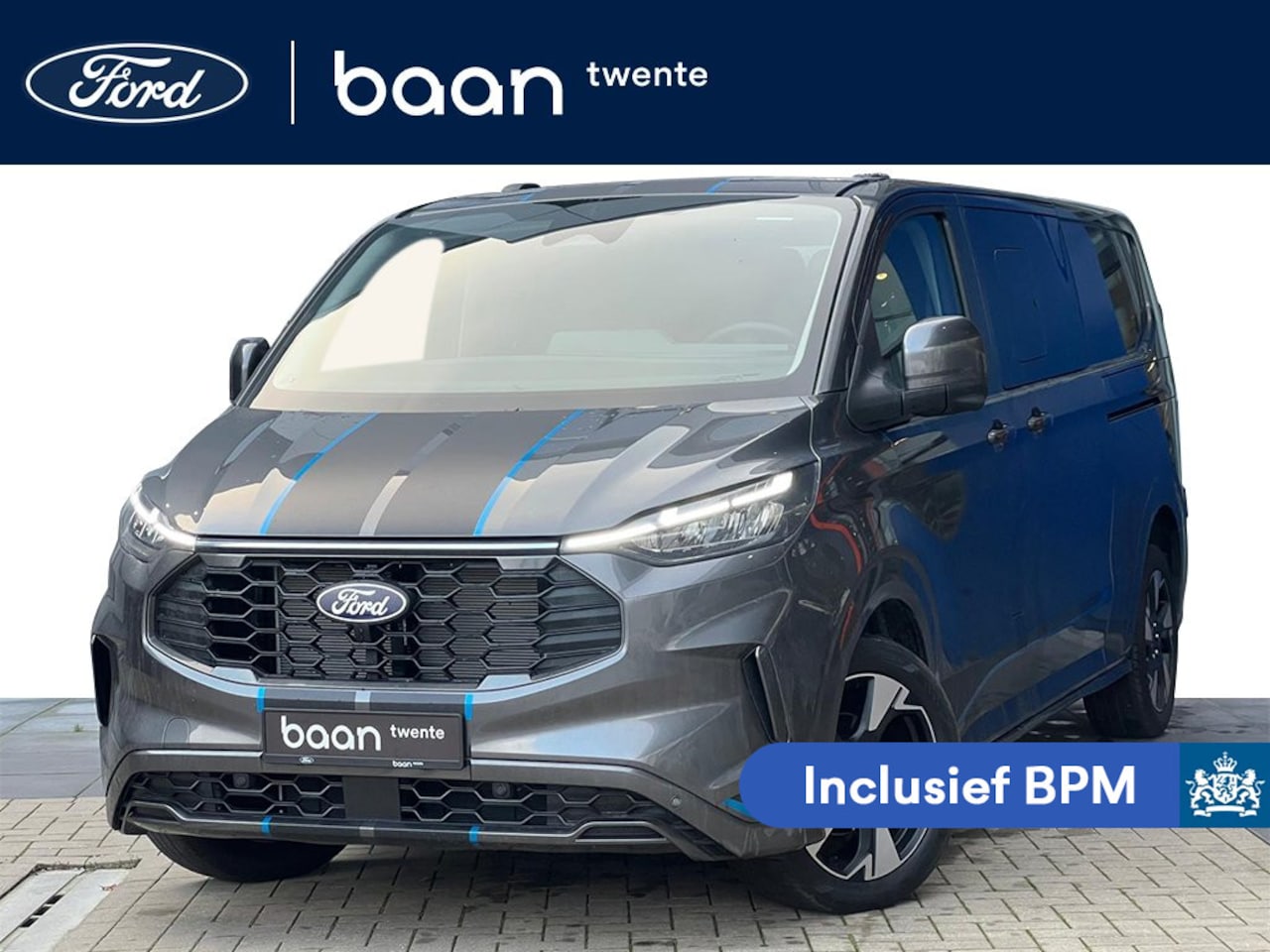 Ford Transit Custom - 320 170 PK Sport Dubbel Cabine | Incl. BPM | - AutoWereld.nl