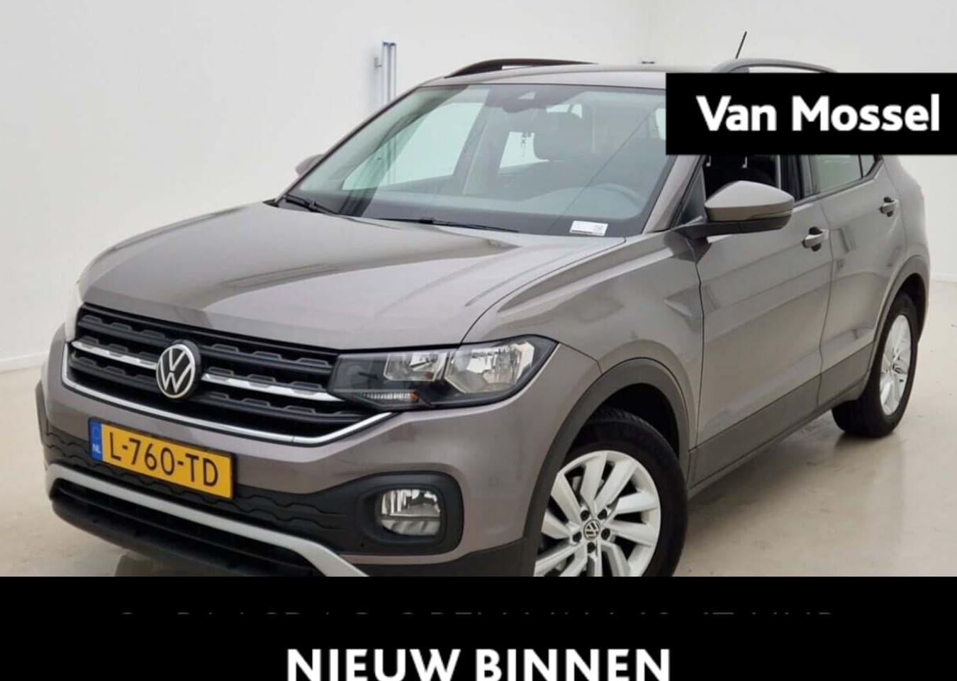 Volkswagen T-Cross - 1.0 TSI Life | 95 PK | Limestone Grey | Airco | Navigatie by e-Shop | Carplay / Android Au - AutoWereld.nl