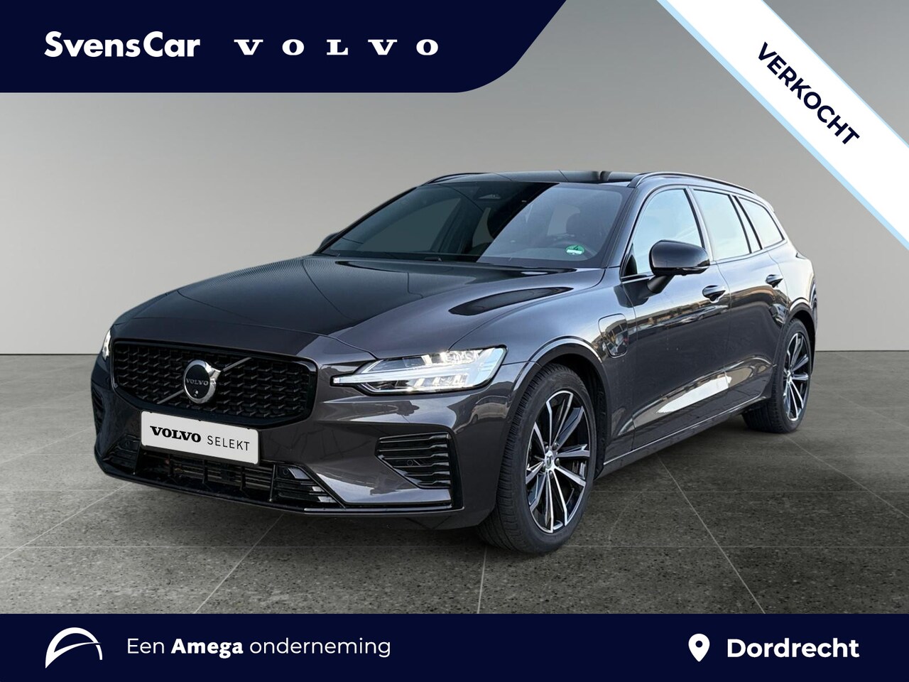 Volvo V60 - 2.0 T6 Plug-in hybrid AWD Plus Dark | Trekhaak | 360 graden camera | Verwarmde voorruit | - AutoWereld.nl