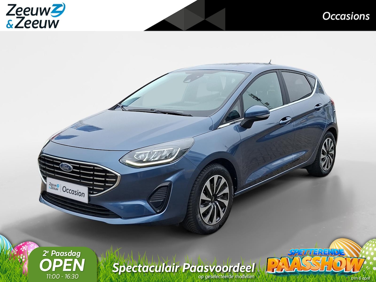 Ford Fiesta - 1.0 EcoBoost Hybrid Titanium X | Trekhaak | All Season Banden | Navigatie | Camera | Parke - AutoWereld.nl