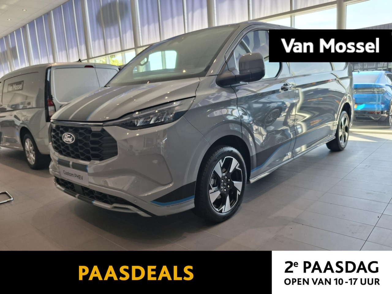 Ford Transit Custom - 320 2.5 PHEV L2H1 Sport | 19 INCH VELGEN | INKLAPBARE TREKHAAK | VERWARMBAAR STUURWIEL | C - AutoWereld.nl