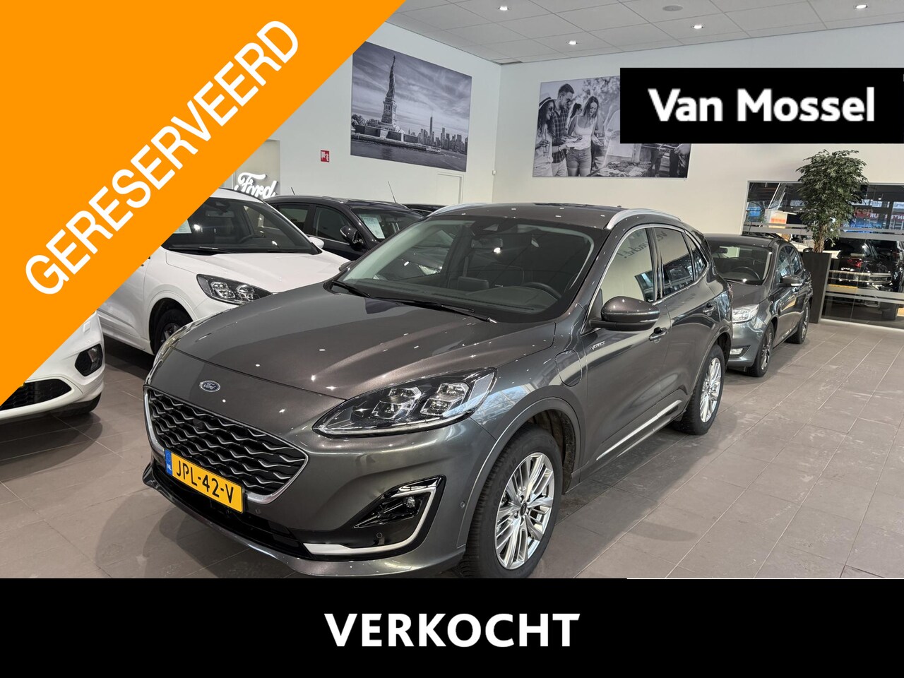 Ford Kuga - 2.5 PHEV Vignale Adapt. Cruise | Elektr. Achterklep | B&O | Clima | Navi | Winterpack | Ap - AutoWereld.nl