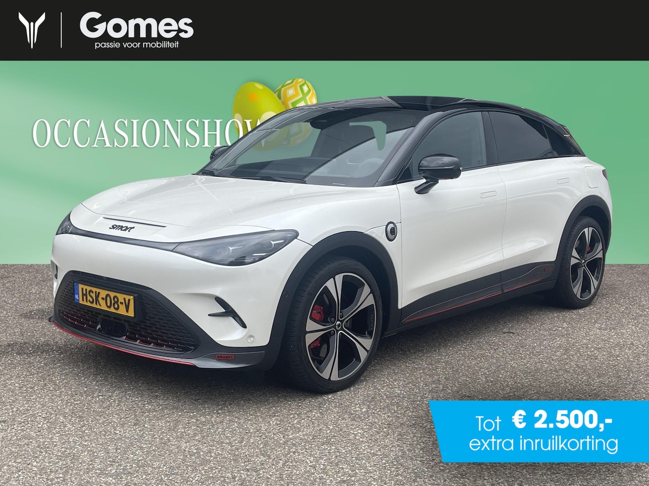 Smart #3 - BRABUS 66 kWh | Panoramadak | Beats Audio | Elektrische stoelen | Head-up Display | 428 PK - AutoWereld.nl