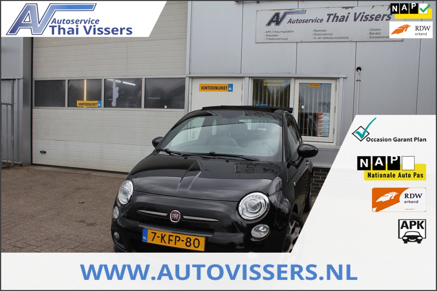Fiat 500 - 0.9 TwinAir 500S Cabrio Automaat Leder LMV Pdc Apk 30-3-27 - AutoWereld.nl