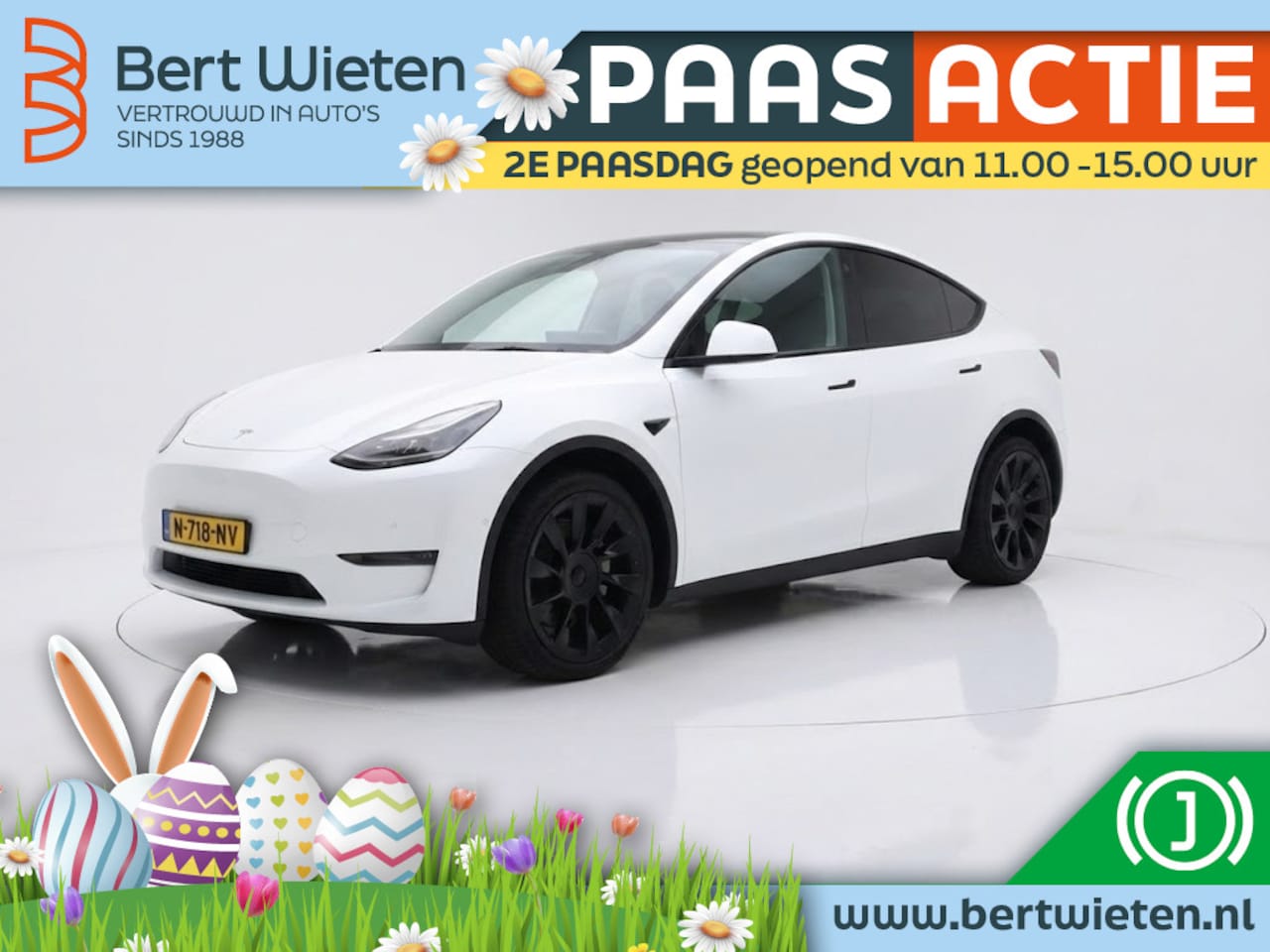 Tesla Model Y - Long Range AWD 75kWh | Geen import | SOH 93% - AutoWereld.nl