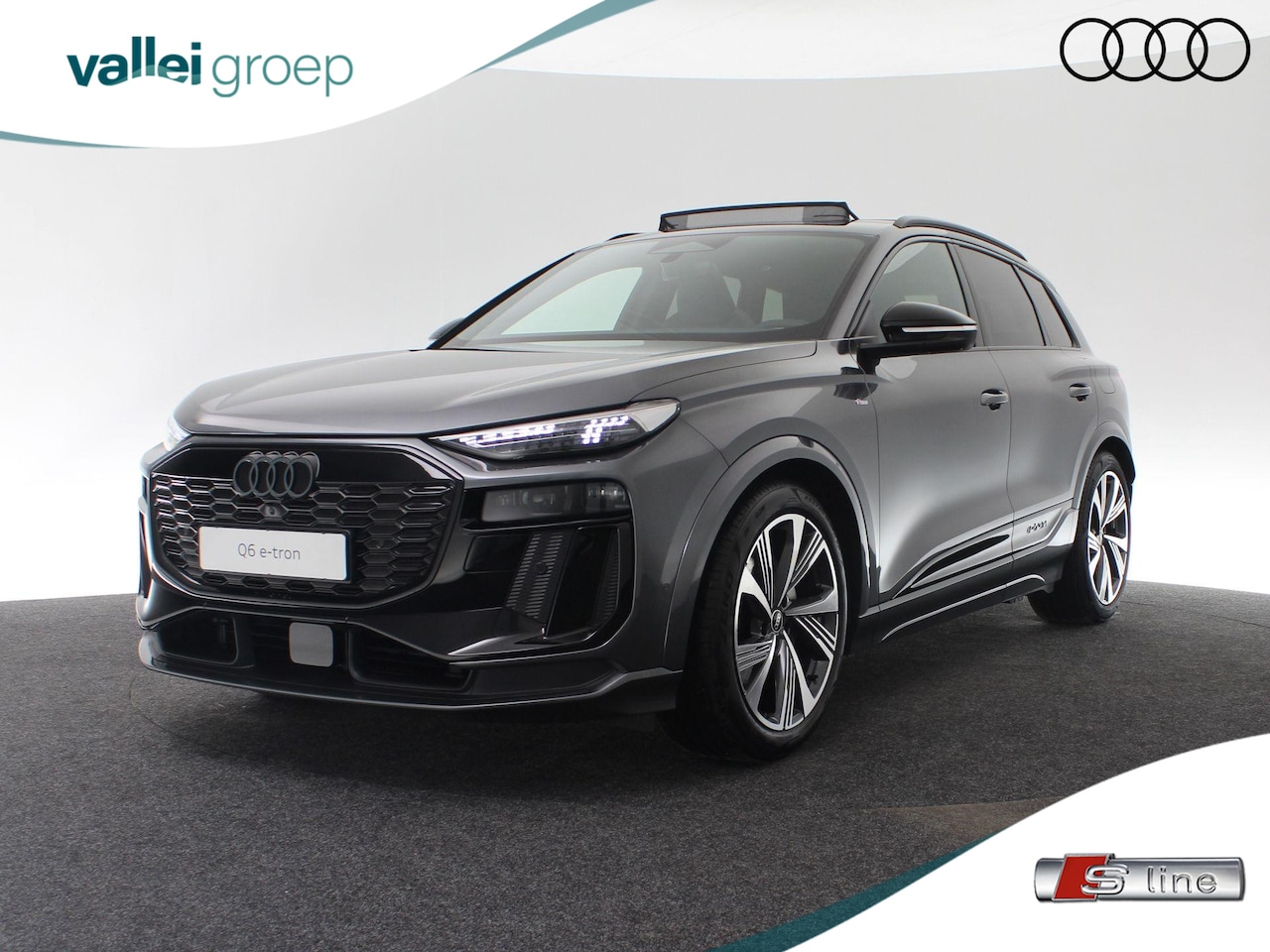 Audi Q6 e-tron - S edition Performance 100 kWh 306 pk | Adaptive air suspension | Glazen panoramadak | S li - AutoWereld.nl