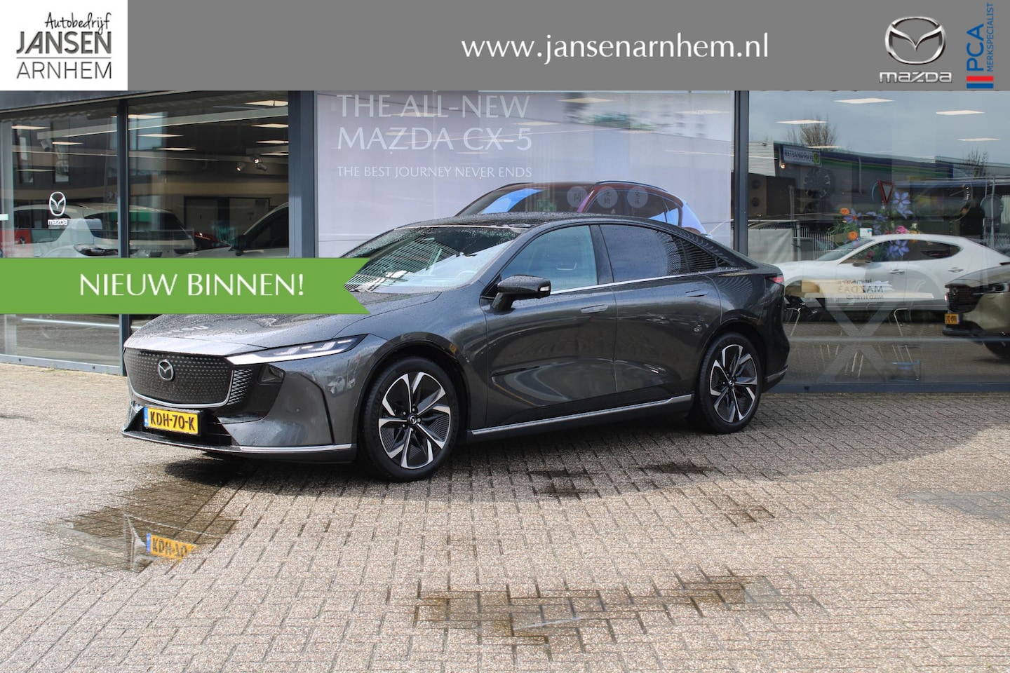 Mazda 6e - Takumi 68.8 kWh Takumi 68.8 kWh , Demo Auto, 1000KM, Demovoordeel € 5.000,-, Leder, Adap.Cruise, Sony, Nav - AutoWereld.nl