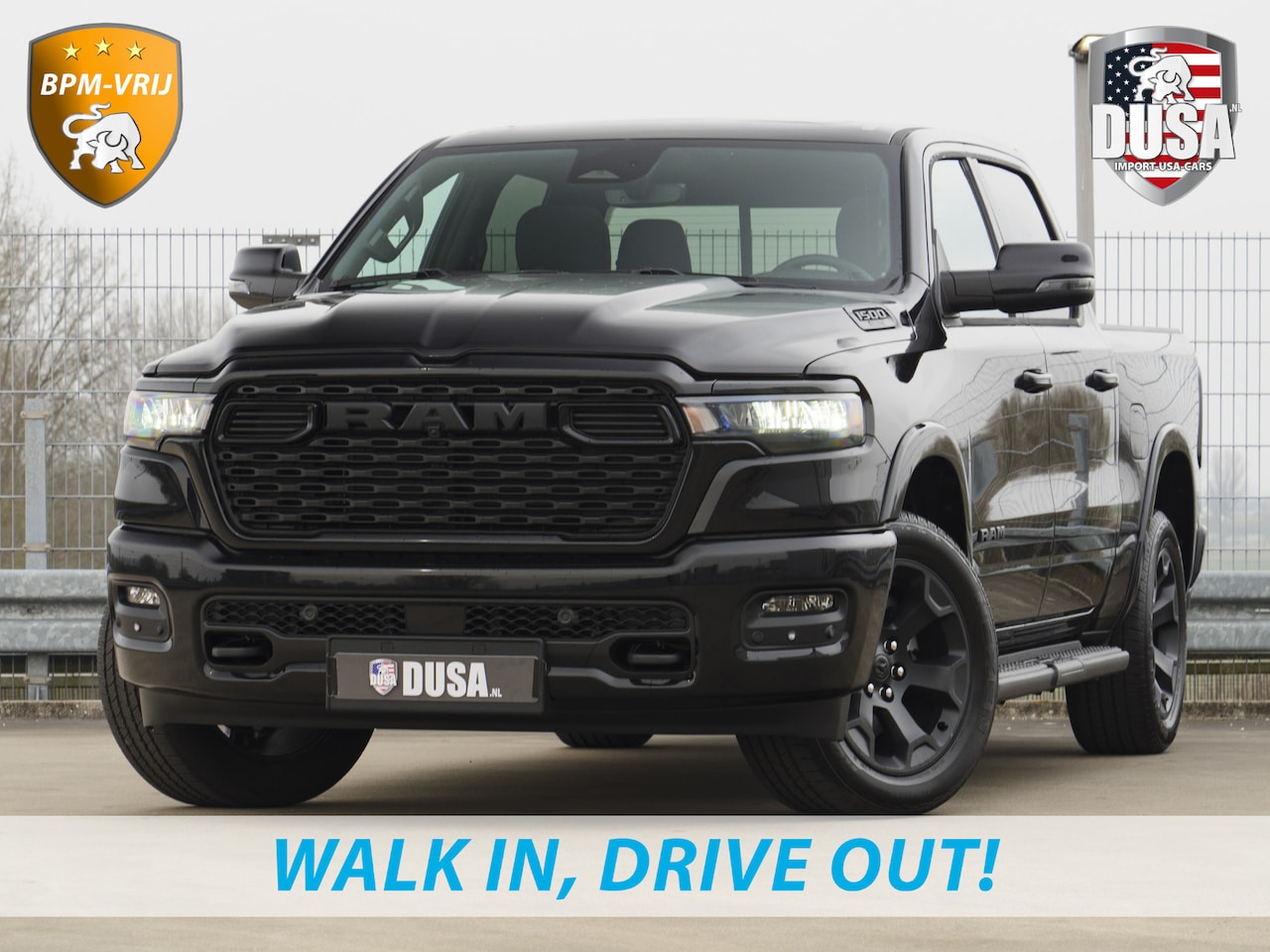 Dodge Ram 1500 - | Bighorn | 3.0L I6 Hurricane | Crew Cab | 4X4 | Stuur/stoel verwarming | Night edition Ge - AutoWereld.nl
