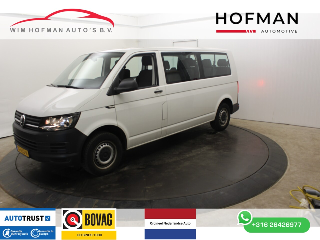 Volkswagen Transporter Kombi - 2.0 TDI L2H1 Airco 2+2+2+3 Opstelling - AutoWereld.nl
