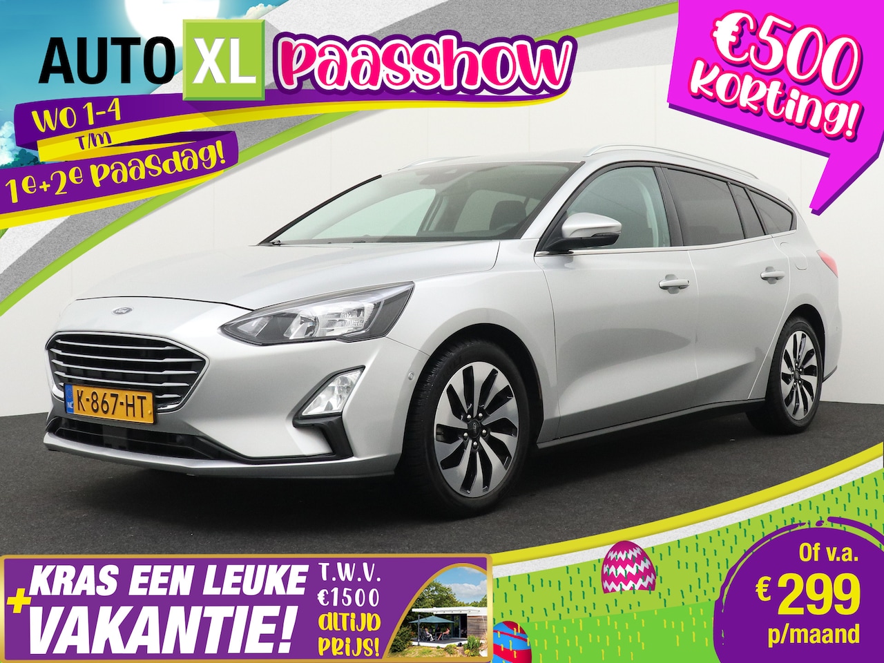 Ford Focus Wagon - 125 PK Hybrid Business+ Camera Carplay Cruise - AutoWereld.nl