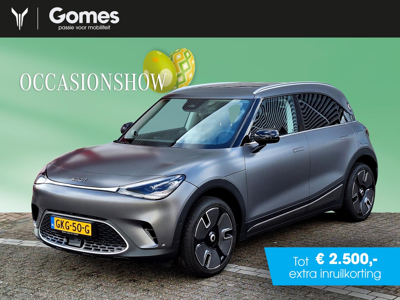 Smart #1 - Premium 66 kWh | Panoramadak | Beats Soundsystem | Keyless entry | CyberSparks LED+ Koplam - AutoWereld.nl