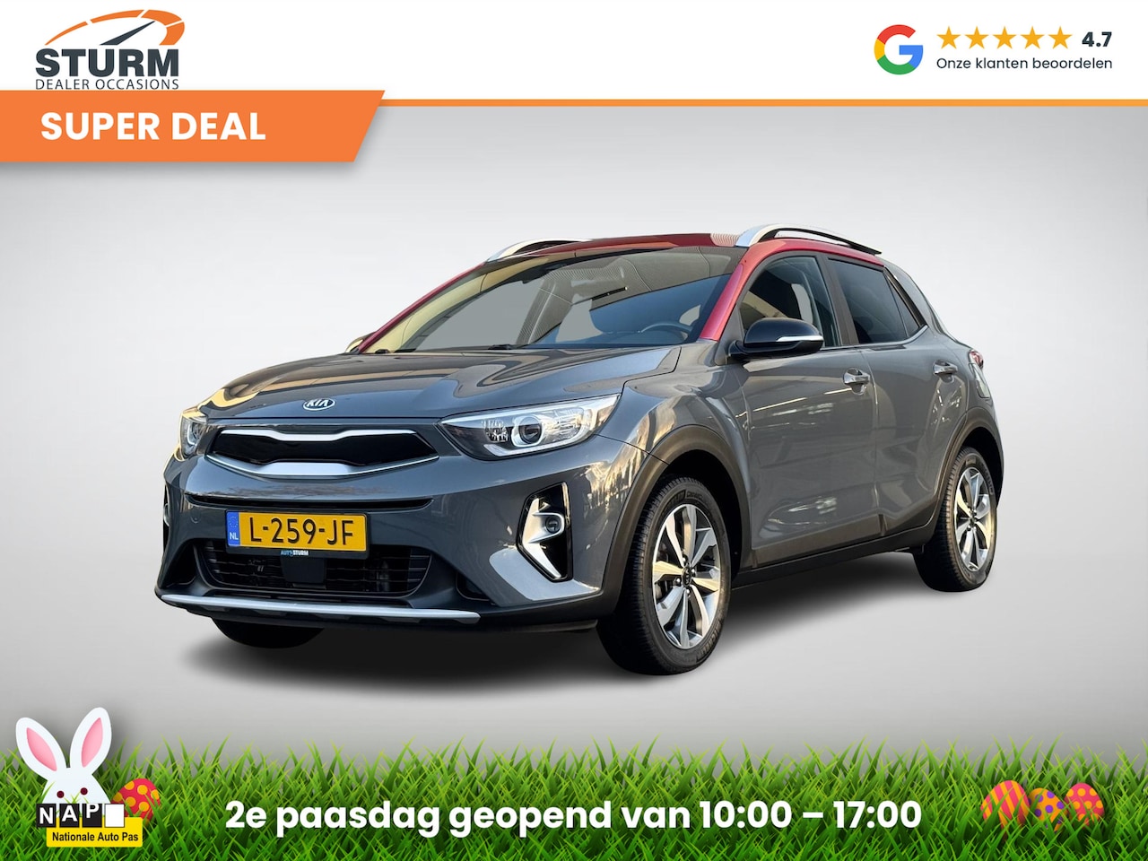 Kia Stonic - 1.0 T-GDi MHEV DynamicPlusLine NL-Auto incl. Afneembare Trekhaak! - AutoWereld.nl