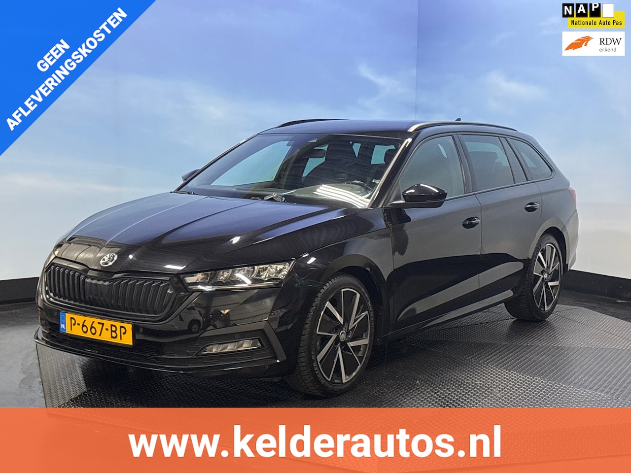 Skoda Octavia Combi - 1.0 e-TSI Sport Business Navi | Clima | Cruise | PDC | Trekhaak - AutoWereld.nl
