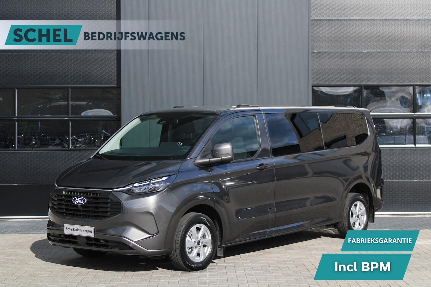 Ford Transit Custom - 340 2.5 PHEV L2H1 Limited 232pk 9 Zits - Keyless - ACC - Blindspot - Camera - Carplay - Na - AutoWereld.nl