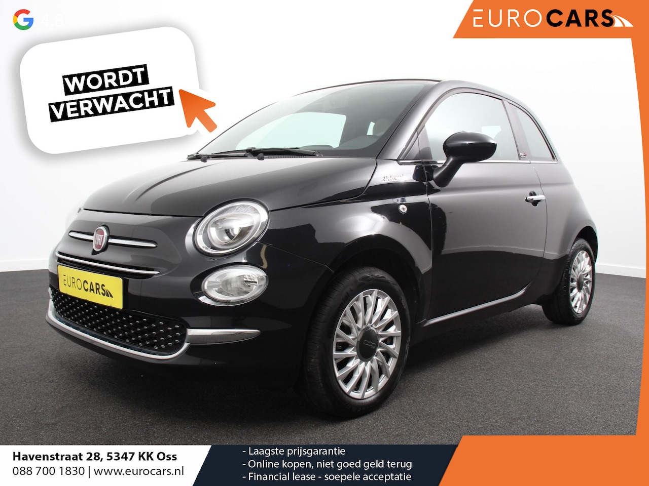 Fiat 500 C - 1.0 Hybrid Dolcevita Airco Cruise control Parkeersensor achter Radio Apple Carplay/ Androi - AutoWereld.nl