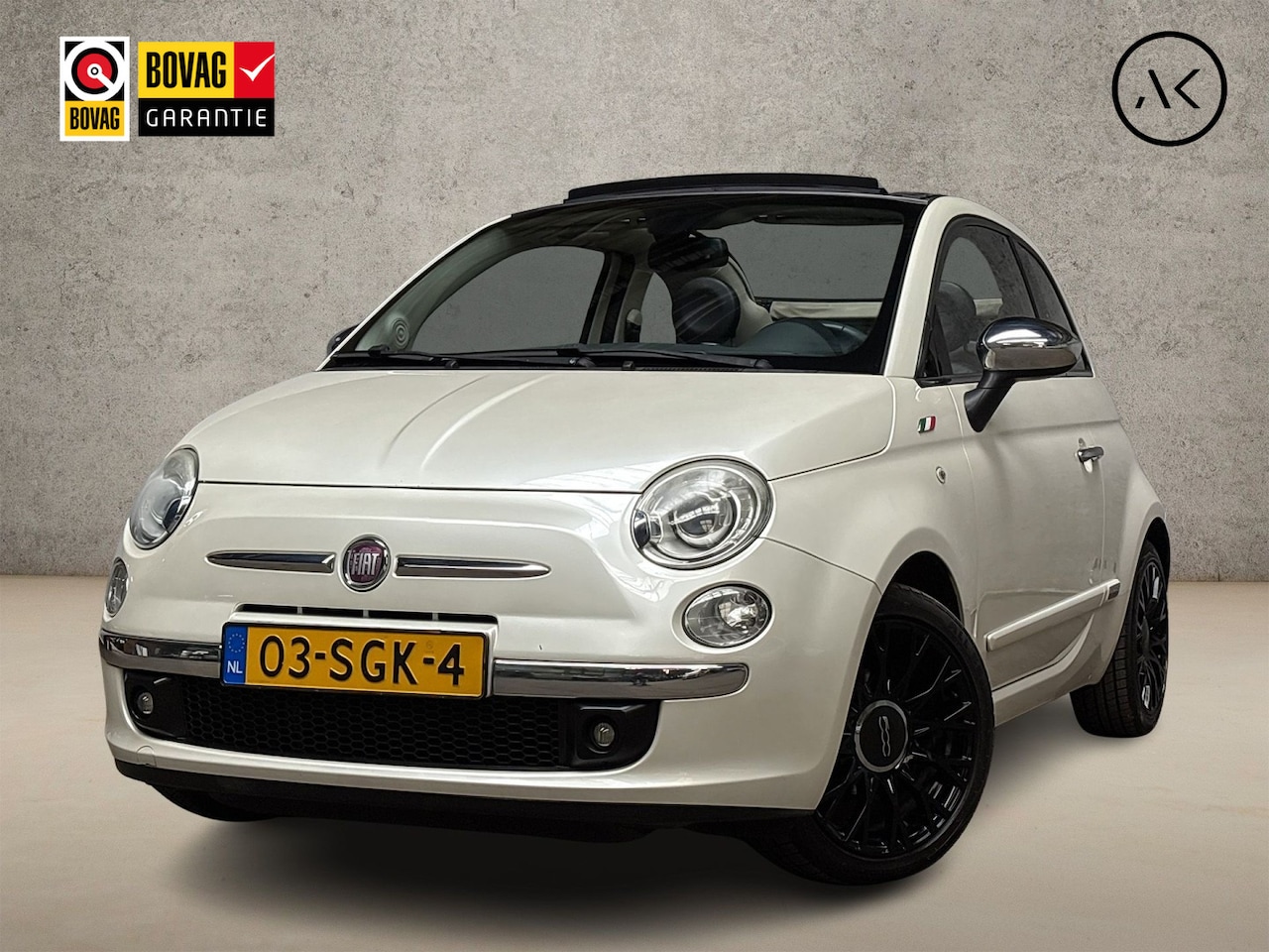 Fiat 500 C - 1.2 Lounge Automaat (PARELMOER, CLIMATE, LEDER, XENON, PARKEERSENSOREN, SPORTSTOELEN, ELEK - AutoWereld.nl