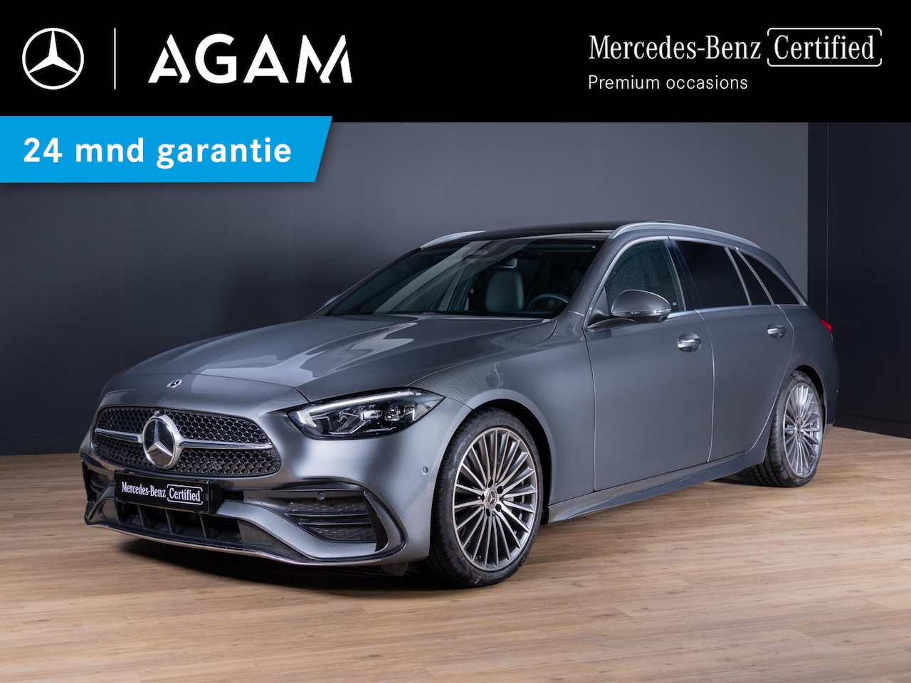 Mercedes-Benz C-klasse Estate - 180 AMG Line Premium | Panorama dak | Trekhaak - AutoWereld.nl