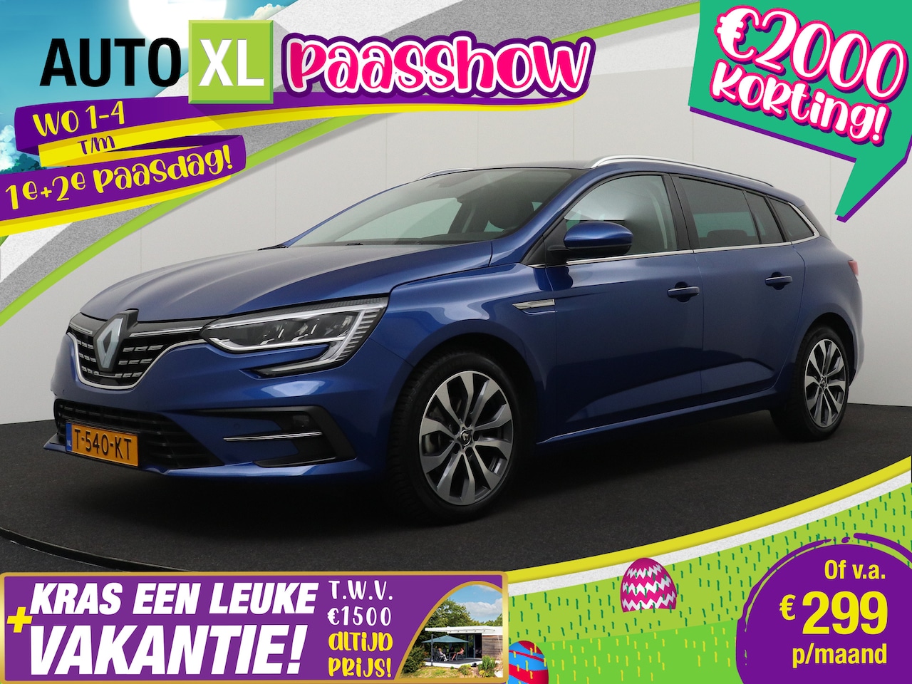 Renault Mégane Estate - 1.3 141 PK Aut. Techno Half-Leder Camera Trekhaak - AutoWereld.nl