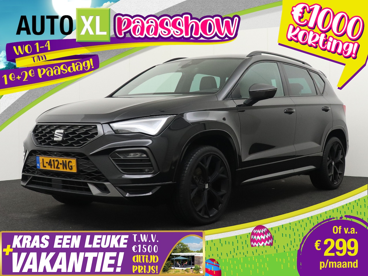 SEAT Ateca - 1.5 TSI 150 PK Aut. FR Black-Edition Camera Adapt.Cruise 19'LMV - AutoWereld.nl
