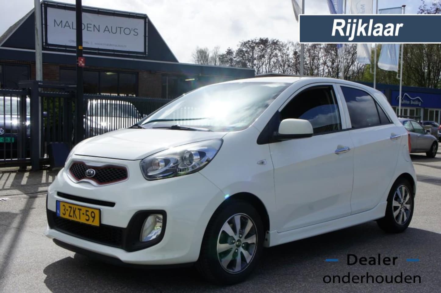 Kia Picanto - 1.0 CVVT X-TREME LEDER/NAVI/CLIMATECONTROLE/ PERFECTE STAAT - AutoWereld.nl