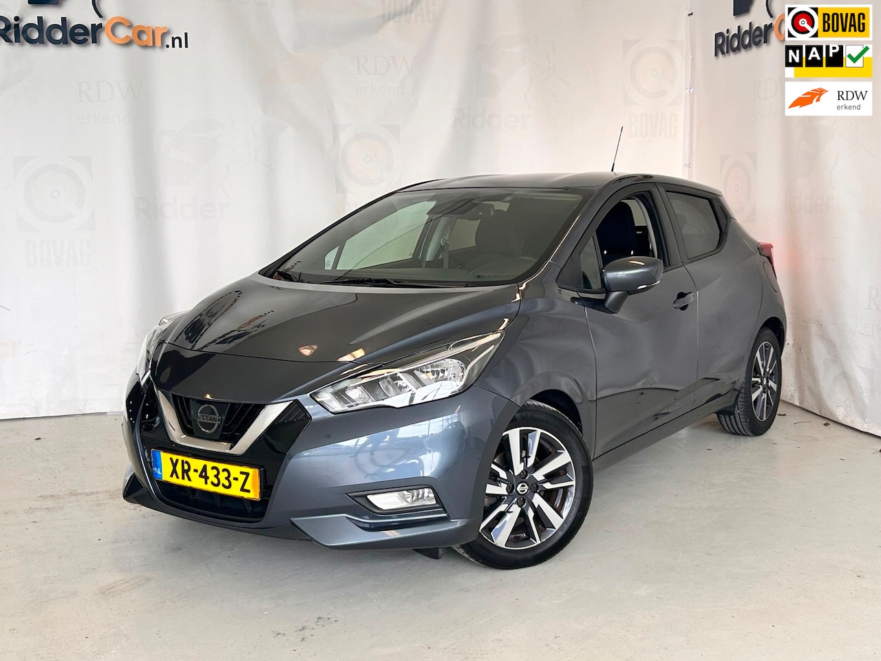 Nissan Micra - 1.0 IG-T N-Connecta|1E EIG|NAP|CRUISE|PARK SENS|AIRCO| - AutoWereld.nl