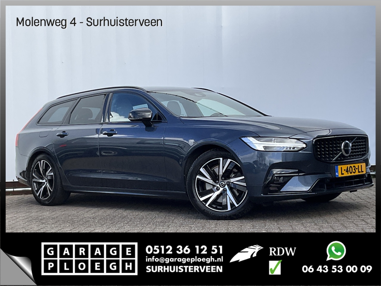 Volvo V90 - B4 Ultimate Dark Leer Memory Camera Carplay Stoel/Stuurverw NL-Auto Uitstraling! - AutoWereld.nl