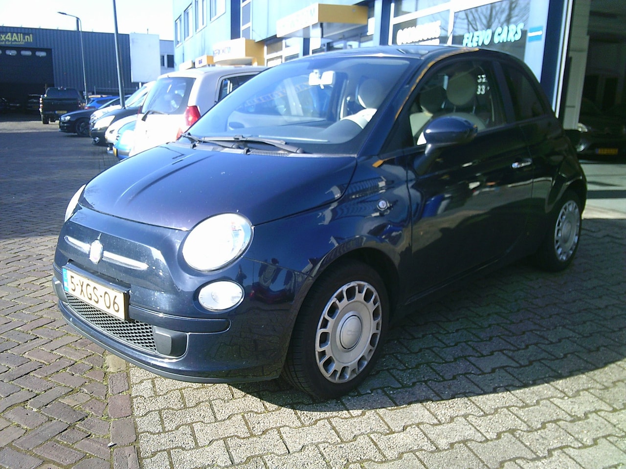 Fiat 500 - 1.4-16V Pop 2010 Automaat Blauw Airco Elek ramen - AutoWereld.nl