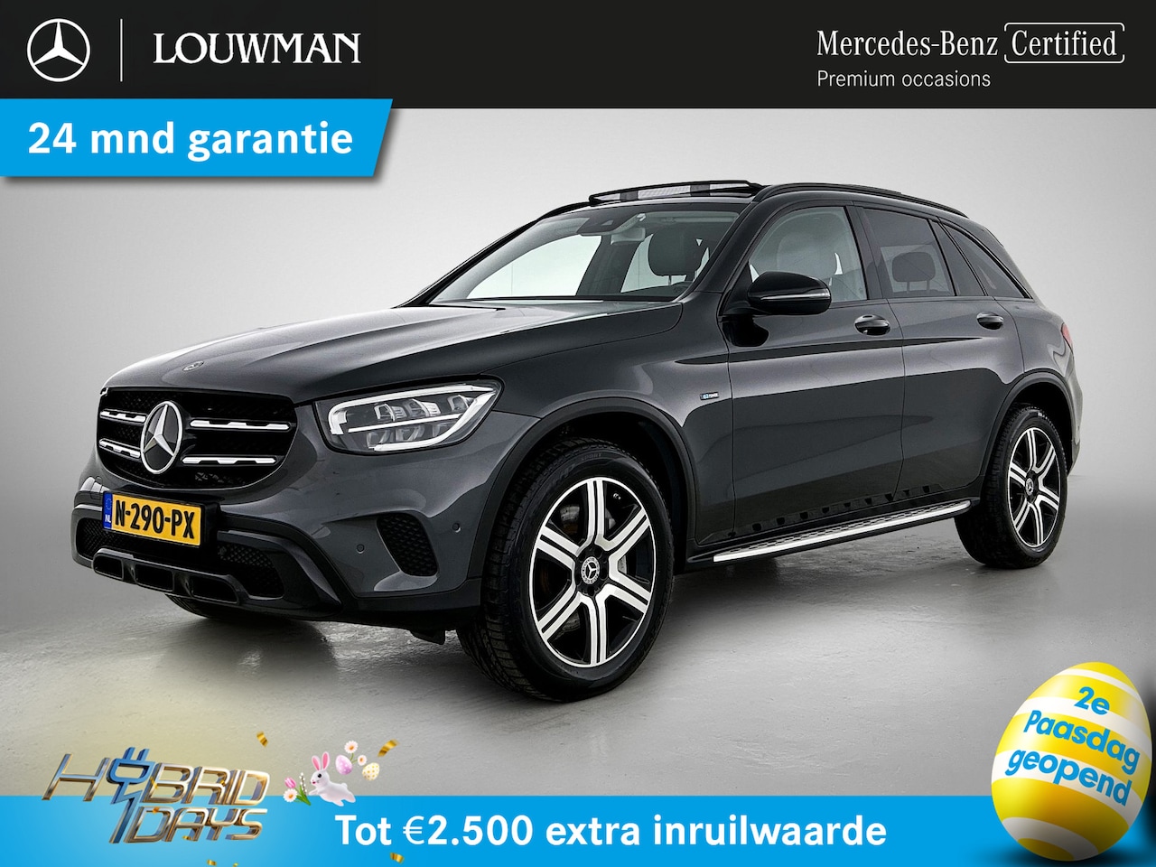 Mercedes-Benz GLC-klasse - 300e 4MATIC Business Solution Luxury | Trekhaak | Panoramadak | Achteruitrijcamera | Leder - AutoWereld.nl