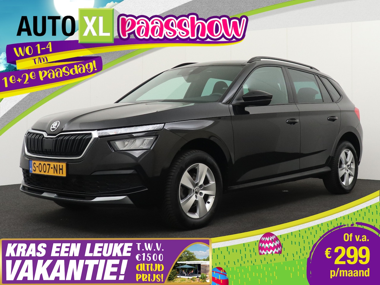 Skoda Kamiq - 1.0 111PK Aut. TSI Sport Pano-dak Ele.Trekhaak Camera A.Cruise - AutoWereld.nl