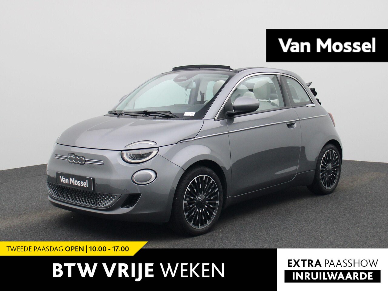 Fiat 500 C - 500e 42 kWh La Prima Cabriolet | Climate Control | Full Map Navigatie | Apple Carplay / An - AutoWereld.nl
