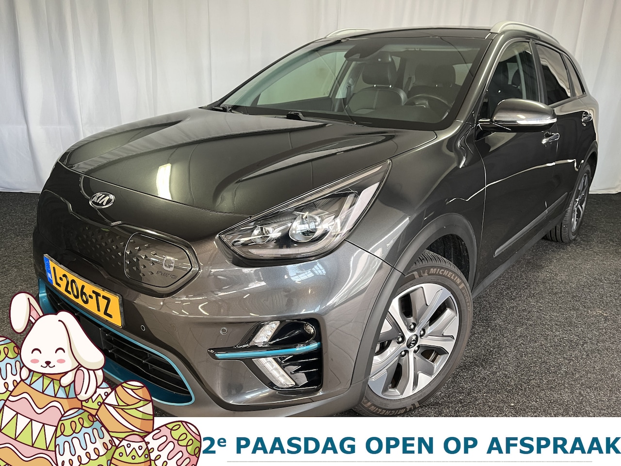 Kia e-Niro - DynamicPlusLine 64 kWh ADAPTIVE/APPLE/NAVI/100% SOH/3 FASE/STOELVERW. - AutoWereld.nl