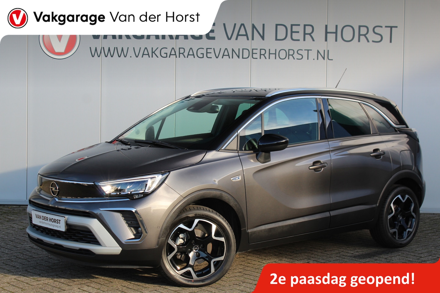 Opel Crossland - 1.2-Turbo 110 pk Ultimate Mooie en luxe hoogzitter met weinig km's ! Volautm. airco dual, - AutoWereld.nl