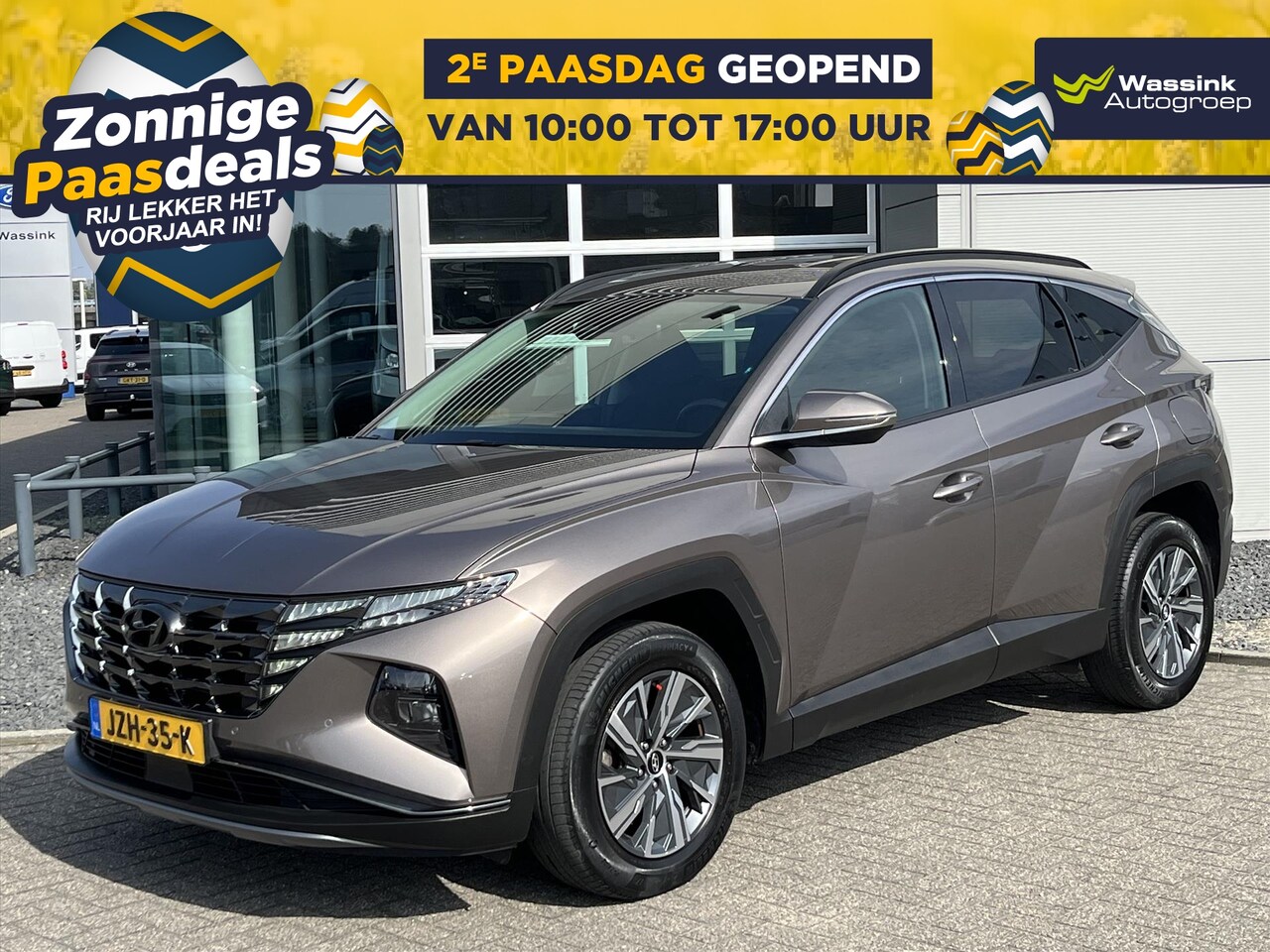 Hyundai Tucson - 1.6 T-GDi HEV 230pk Aut. Comfort | Navigatie | Stoelverwarming | Camera | Adaptief cruise - AutoWereld.nl