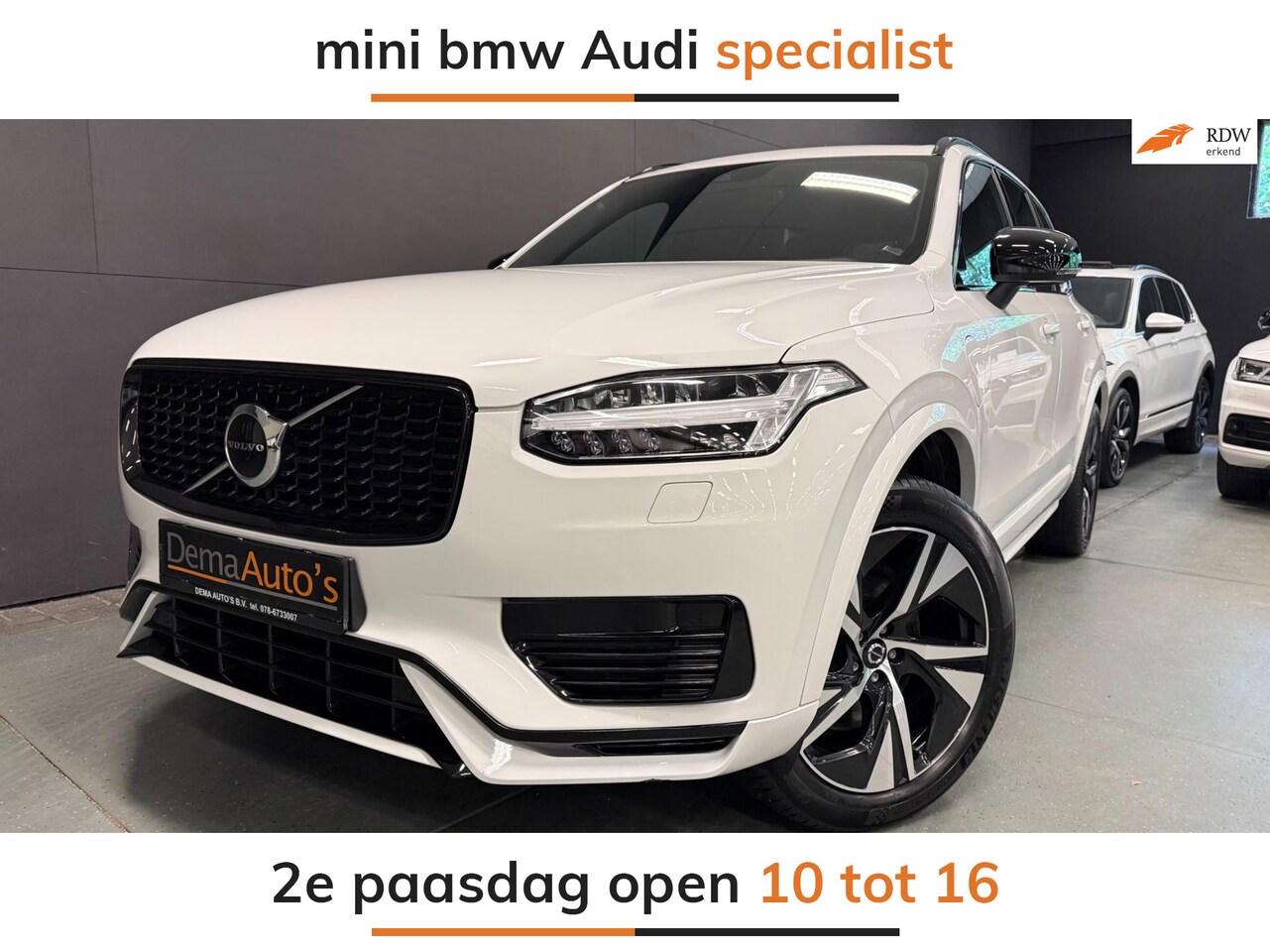 Volvo XC90 - 2.0 T8 Recharge AWD R-Design 455PK L-RANGE 7P SOH-TEST/PANO/LEDER/NAVI/CAM/H-KARDON/DAB/// - AutoWereld.nl