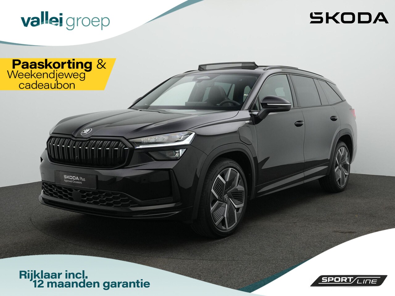 Skoda Kodiaq - 1.5 TSI PHEV 204 pk Sportline Business | Panoramadak | Trekhaak | Geheugenstoelen | Matrix - AutoWereld.nl