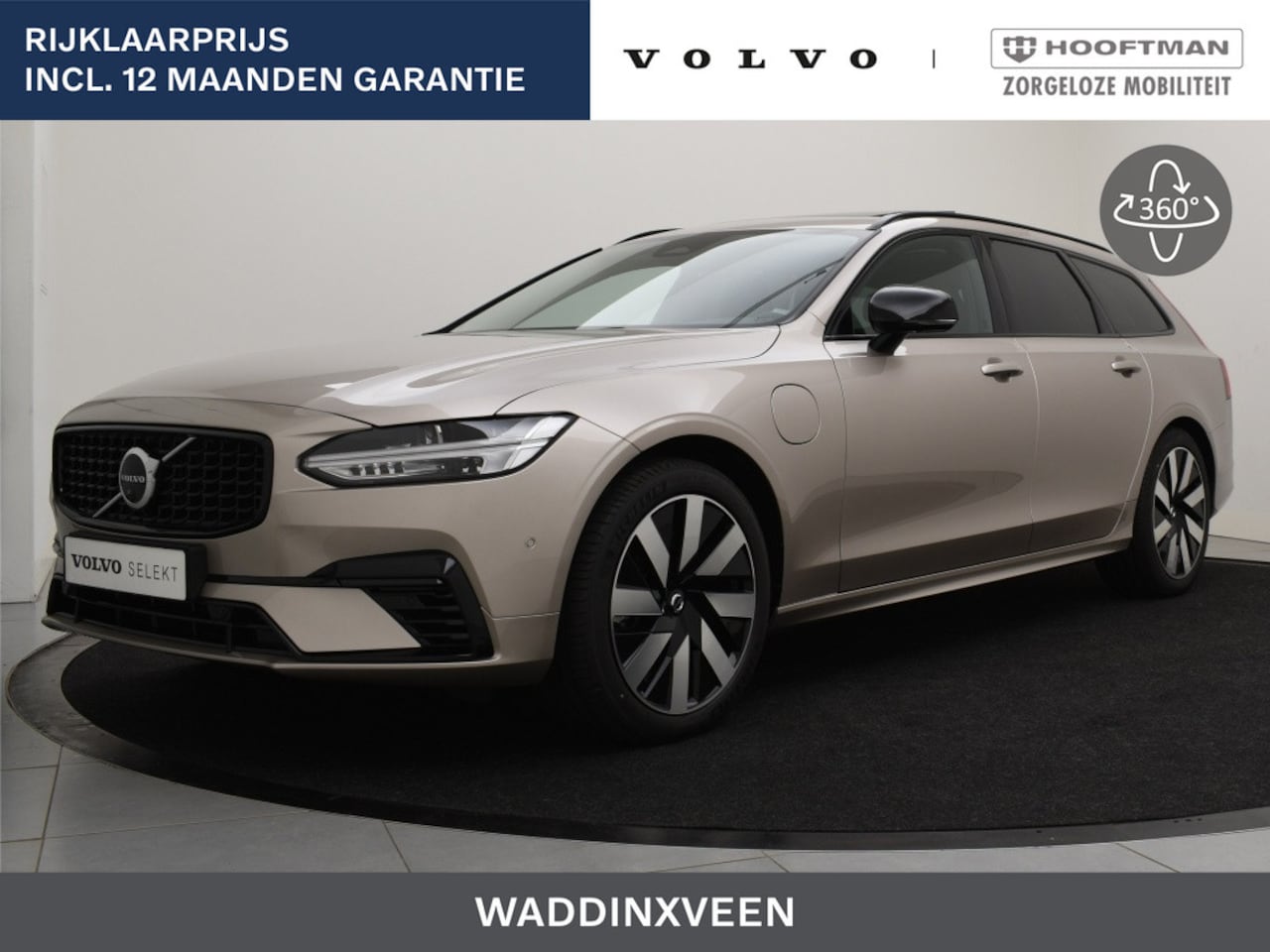 Volvo V90 - T6 PLUG-IN HYBRID PLUS DARK SCHUIFDAK 360GR CAM 19INCH HARMAN KA - AutoWereld.nl