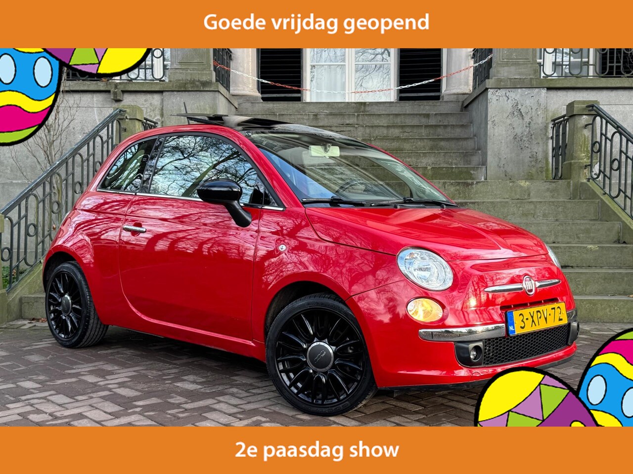 Fiat 500 - 0.9 TwinAir Turbo Cult Automaat Panoramadak Leder Climate Cruise Ctr Pdc Full Options - AutoWereld.nl